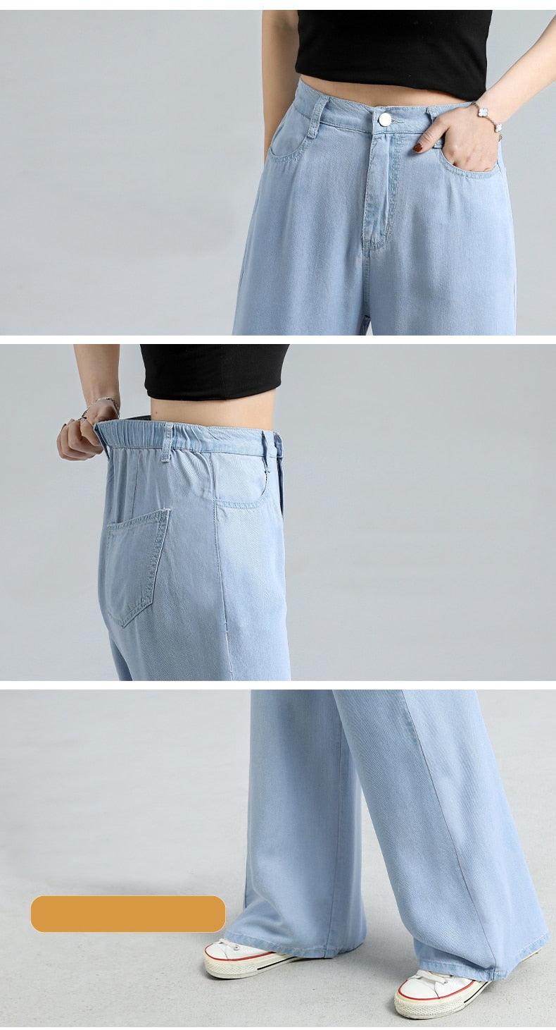 Calça Jeans Feminina em Seda Gelo - Seda Frost Denim / Sinta o Frescor da Seda Gelo